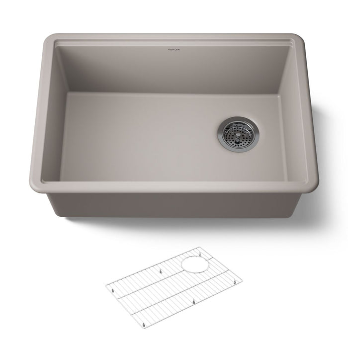 KOHLER K-33713 Billings™ 27" Undermount Single-bowl Kitchen Sink, matte taupe - view 4