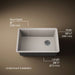 KOHLER K-33713 Billings™ 27" Undermount Single-bowl Kitchen Sink, matte taupe - view 5