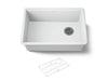 KOHLER K-33713 Billings™ 27" Undermount Single-bowl Kitchen Sink, matte white