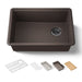 KOHLER K-33713 Billings™ 27" Undermount Single-bowl Workstation Kitchen Sink, matte brown - view 3