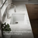 KOHLER K-33713 Billings™ 27" Undermount Single-bowl Workstation Kitchen Sink, matte white - view 4