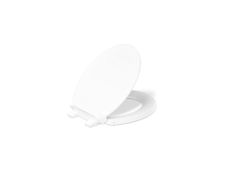 KOHLER K-33728-0 K-33728 Cachet Heated ReadyLatch Quiet-Close Round-front Toilet Seat, white