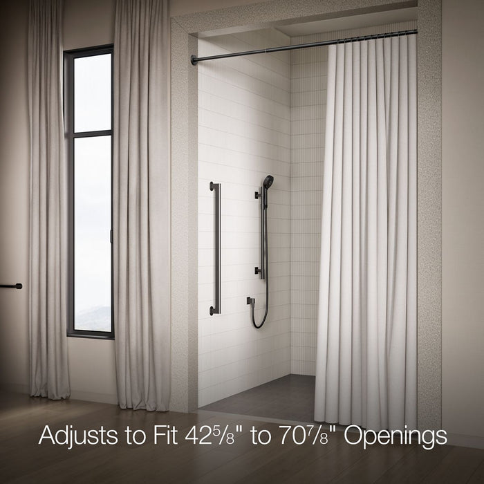 KOHLER K-33810 Elate Shower Rod, matte black - view 3