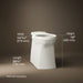 KOHLER K-33812 Corbelle Tall elongated toilet bowl with skirted trapway, biscuit - view 3