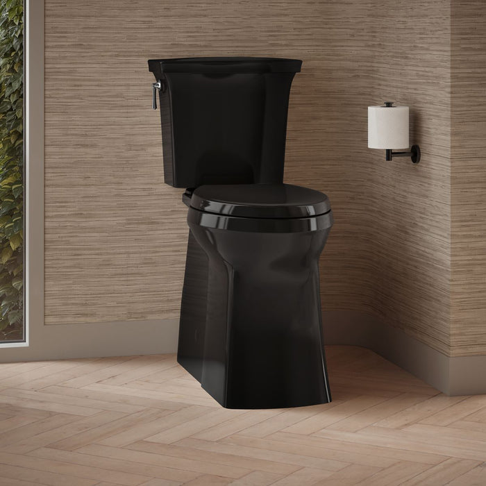 KOHLER K-33812 Corbelle Tall elongated toilet bowl with skirted trapway, black black - view 2