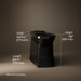 KOHLER K-33812 Corbelle Tall elongated toilet bowl with skirted trapway, black black - view 3
