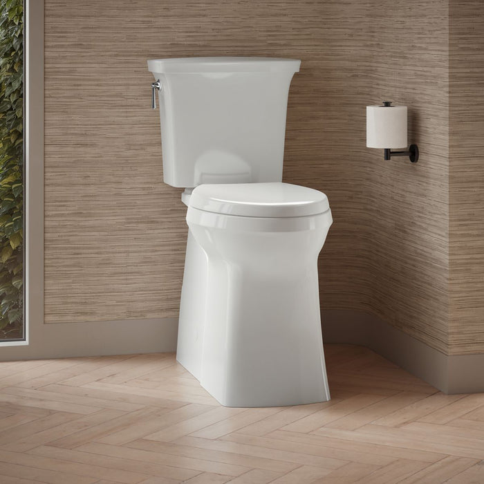 KOHLER K-33812 Corbelle Tall elongated toilet bowl with skirted trapway, white - view 2