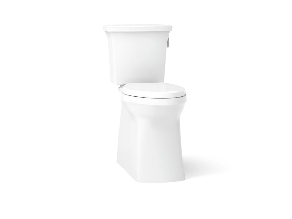 KOHLER K-33813-RA Corbelle Tall two-piece elongated toilet with skirted trapway, 1.28 gpf, white