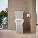 KOHLER K-33813-RA Corbelle Tall two-piece elongated toilet with skirted trapway, 1.28 gpf, white - view 4