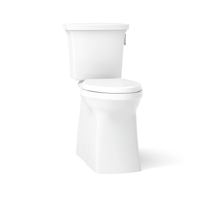 KOHLER K-33813-RA Corbelle Tall two-piece elongated toilet with skirted trapway, 1.28 gpf, white - view 5