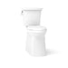 KOHLER K-33814 Corbelle Tall ContinuousClean two-piece elongated toilet with skirted trapway, 1.28 gpf, white