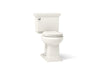 KOHLER K-33815 Memoirs Stately ContinuousClean two-piece round-front toilet, 1.28 gpf, biscuit