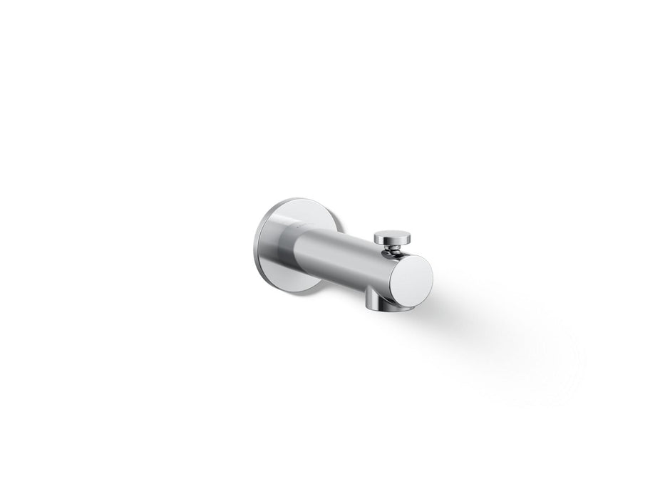 KOHLER K-33966 Elate Wall-mount Bath Spout with Diverter, polished chrome