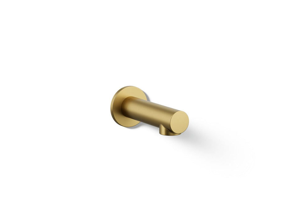 KOHLER K-33967 Elate Wall-mount Bath Spout, vibrant brushed moderne brass