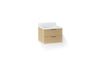 KOHLER K-34653 Maxstow™ 24" Wall-hung Bathroom Vanity Cabinet with Sink and Quartz Top, light oak