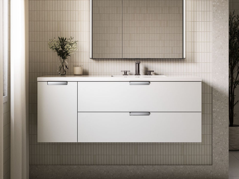 KOHLER K-34656 Maxstow™ 48" Wall-hung Bathroom Vanity Cabinet with Sink and Quartz Top, white - view 3
