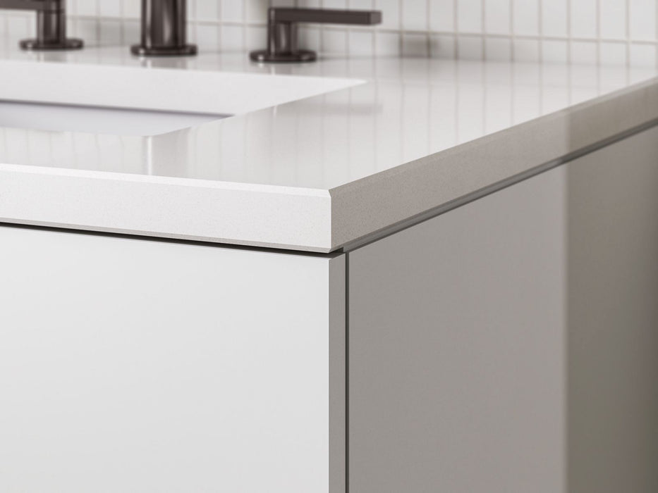 KOHLER K-34657 Maxstow™ 60" Wall-hung Bathroom Vanity Cabinet with Sink and Quartz Top, white - view 3