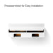 KOHLER K-34657 Maxstow™ 60" Wall-hung Bathroom Vanity Cabinet with Sink and Quartz Top, white - view 5