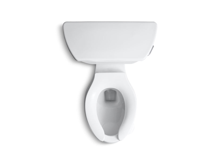 KOHLER K-3493-TR Highline Classic ComForteeight Two-piece elongated chair height toilet with tank cover locks, white - view 2