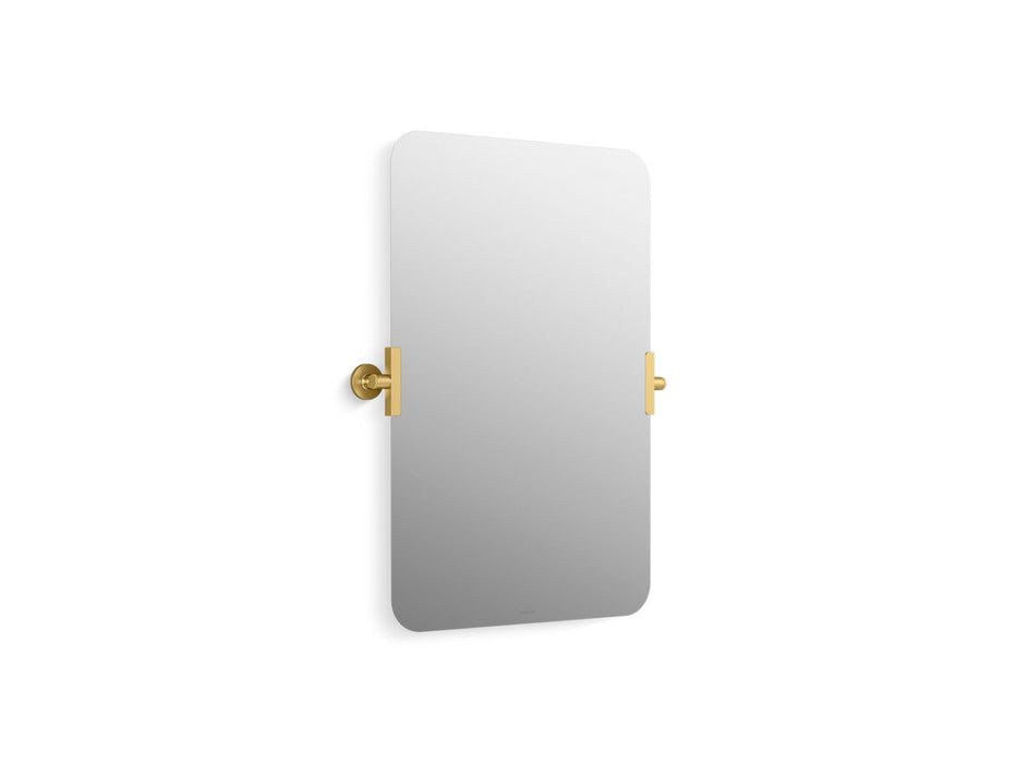 KOHLER K-34969 Castia by Studio McGee 20" x 30" rectangular mirror, vibrant brushed moderne brass