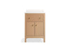 KOHLER K-35018 Malin by Studio McGee 24" bathroom vanity cabinet with sink and quartz top, white oak - view 2