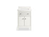 KOHLER K-35018 Malin by Studio McGee 24" bathroom vanity cabinet with sink and quartz top, white - view 2