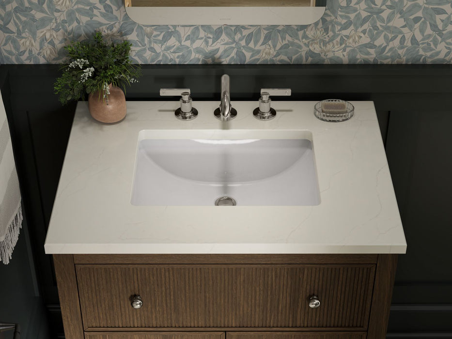 KOHLER K-35019 Malin by Studio McGee 30" bathroom vanity cabinet with sink and quartz top, draper oak - view 3