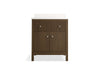 KOHLER K-35019 Malin by Studio McGee 30" bathroom vanity cabinet with sink and quartz top, draper oak - view 5