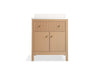 KOHLER K-35019 Malin by Studio McGee 30" bathroom vanity cabinet with sink and quartz top, white oak - view 2