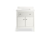 KOHLER K-35019 Malin by Studio McGee 30" bathroom vanity cabinet with sink and quartz top, white - view 2