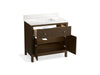 KOHLER K-35020 Malin by Studio McGee 36" bathroom vanity cabinet with sink and quartz top, draper oak - view 2