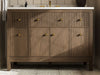 KOHLER K-35021 Malin by Studio McGee 48" bathroom vanity cabinet with sink and quartz top, draper oak - view 3