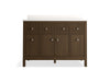 KOHLER K-35021 Malin by Studio McGee 48" bathroom vanity cabinet with sink and quartz top, draper oak - view 5