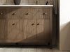 KOHLER K-35022 Malin by Studio McGee 60" bathroom vanity cabinet with sinks and quartz top, draper oak - view 3