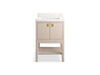 KOHLER K-35024 Seagrove by Studio McGee 24" bathroom vanity cabinet with sink and quartz top, light clay - view 4