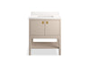 KOHLER K-35025 Seagrove by Studio McGee 30" bathroom vanity cabinet with sink and quartz top, light clay - view 4