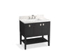 KOHLER K-35026 Seagrove by Studio McGee 36" bathroom vanity cabinet with sink and quartz top, ferrous grey - view 2