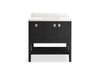 KOHLER K-35026 Seagrove by Studio McGee 36" bathroom vanity cabinet with sink and quartz top, ferrous grey - view 4