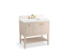 KOHLER K-35026 Seagrove by Studio McGee 36" bathroom vanity cabinet with sink and quartz top, light clay - view 2