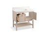 KOHLER K-35026 Seagrove by Studio McGee 36" bathroom vanity cabinet with sink and quartz top, light clay - view 5