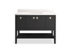 KOHLER K-35027 Seagrove by Studio McGee 48" bathroom vanity cabinet with sink and quartz top, ferrous grey - view 4