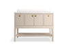KOHLER K-35027 Seagrove by Studio McGee 48" bathroom vanity cabinet with sink and quartz top, light clay - view 3