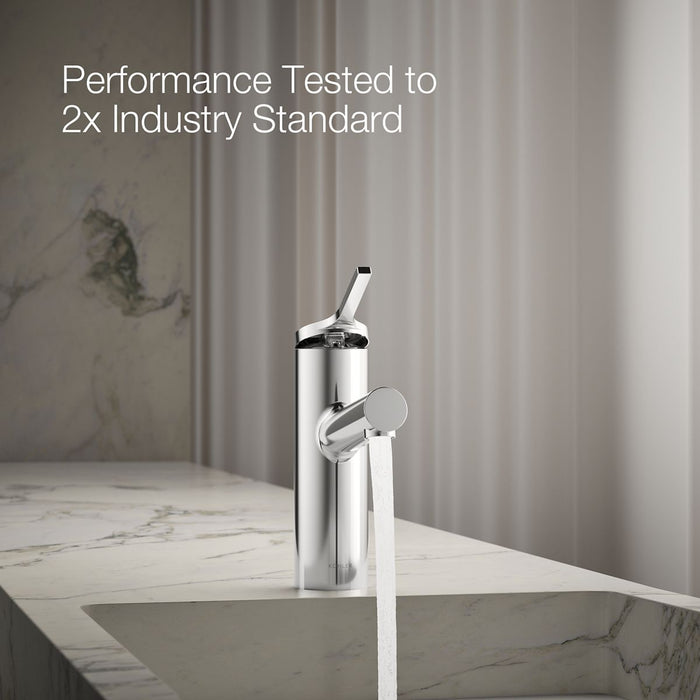 KOHLER K-35048-4K Elate Single-handle bathroom sink faucet, 1.0 gpm, polished chrome - view 2