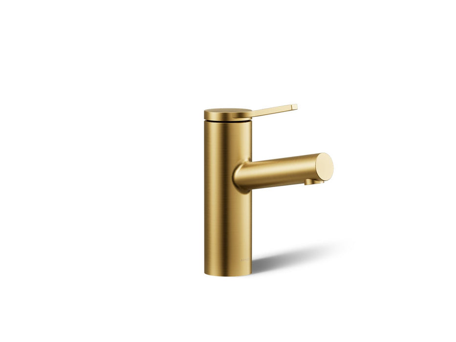 KOHLER K-35048-4K Elate Single-handle bathroom sink faucet, 1.0 gpm, vibrant brushed moderne brass