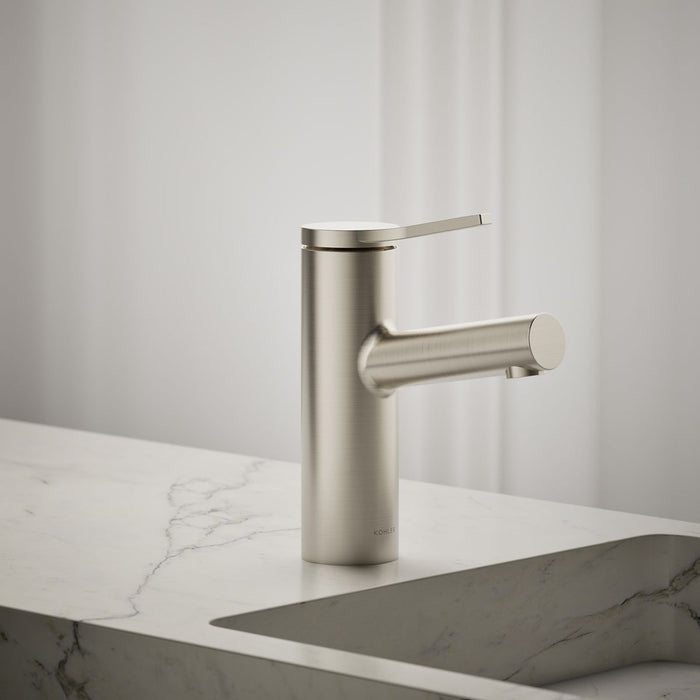 KOHLER K-35048-4K Elate Single-handle bathroom sink faucet, 1.0 gpm, vibrant brushed nickel - view 3