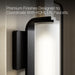 KOHLER K-35113-SC01 Parallel One-light Sconce, Matte Black - close-up view of product detail
