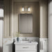 KOHLER K-35114-SC02 Parallel Two-light Sconce, Brushed Nickel - Products in use in close room view