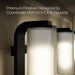 KOHLER K-35115-SC03 Parallel Three-light Sconce, Matte Black - close-up view of product detail