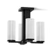 KOHLER K-35116-FM04 Parallel 13-5/16" Flush-mount, Matte Black - 3/4 view of product