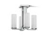 KOHLER K-35116-FM04 Parallel 13-5/16" Flush-mount, Polished Chrome - 3/4 view of product
